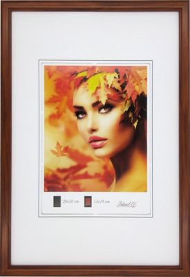 Eco Kunststoff Bilderrahmen Wanddeko Collage Poster Bilder Foto Rahmen - Farbe: Braun | Format: 21x30