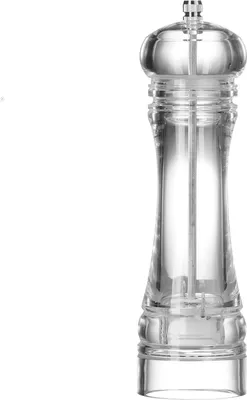 Imagen del producto de Cookinglife, molinillo de sal Rocca, transparente, con muelas de cerámica, 21,5 cm