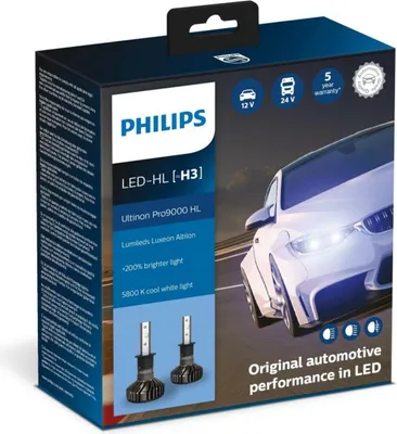 Obrázok produktu pre Philips 11336U90CWX2, 18 W, 13.2 V, H3, LED, 5800 K