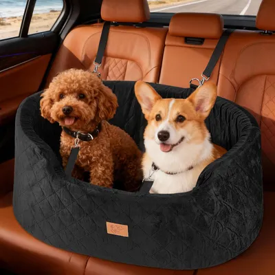 Image de Siège pour chien pour voiture, avec revêtement amovible