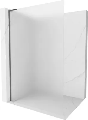 Image de Mexen Kioto L paroi de douche Walk-in 120 x 200 cm, dépoli, gris gun traité - 800-120-103-66-30
