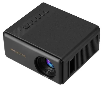 Immagine prodotto di INF Mini proiettore portatile gimbal con proiezione smartphone 1080p, schermo da 20-100 pollici e messa a fuoco manuale Nero