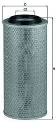 Produktbild von Luftfilter MAHLE LX 2635 für NISSAN Cabstar E Pritsche / Fahrgestell (TL, VL) Filtereinsatz