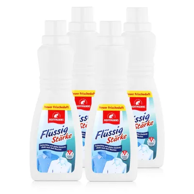 Produktbild von Hoffmanns Flüssig Stärke 500ml - Für glatte Kleidung (4er Pack)