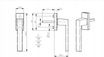 Produktbild von Fenstergriff Fenster öffnen FEINZ TALLIN - Gold - Premium Aluminium - Modernes Design - Hohe Qualität