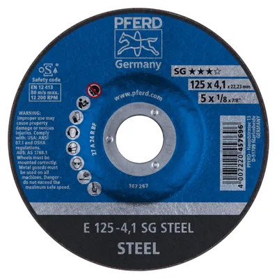 Immagine prodotto di Disco da sbavo PFERD (D125xS4,1mm / acciaio a gomito / Contenuto: 10 pezzi) - 62212426