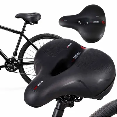 Produktbild von Fahrradsattel, breit, Schaumstoff, reflektierend, belüftet