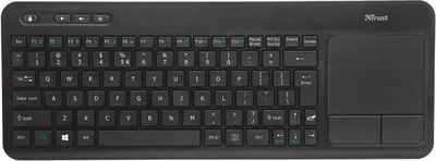 Produktbild von Trust Veza Kabellose Tastatur mit XL Touchpad, Schwarz