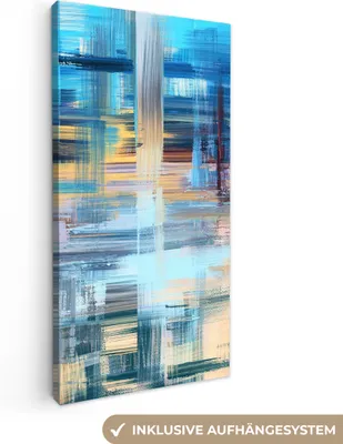 Obrázek produktu pro OneMillionCanvasses® - Obrazy na plátně - Olejomalba - Abstraktní malba, nástěnné umění, nástěnné dekorace Obývací pokoj, 20x40cm