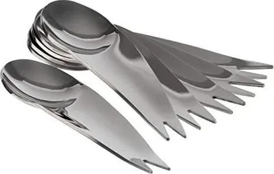 Produktbild von Gourmetlöffel/-gabel, 6er Set Länge: 10 cm