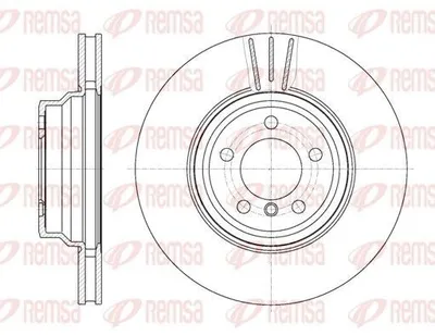 Produktbild von 2x REMSA Bremsscheibe 61078.10 vorne für BMW 5 Limousine (E60) 5 Touring (E61)