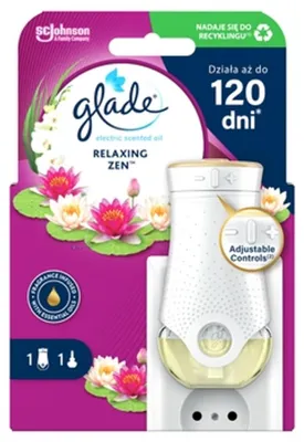 Zdjęcie produktu dla Glade® Electric scented oil - Relaxing Zen - elektryczny odświeżacz powietrza 20ml