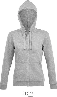 Produktbild von SOLs 03106 | Damen Jacke WomenŽs Zip Hoodie Spike - Farbe: Heather Grey Melange - Größe: S
