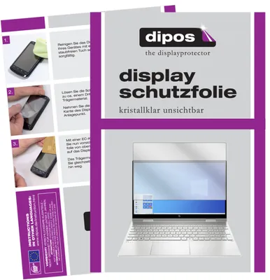 Produktbild von 2x Schutzfolie für HP Envy x360 15 ed0768ng klar Displayschutzfolie Folie Display Schutz dipos