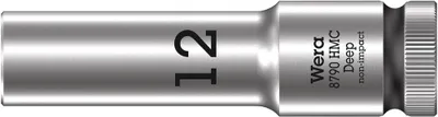 Produktbild von WERA Steckschlüsseleinsatz 1/2" SW 12 Lang Stahl 18 mm