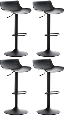 Produktbild von 4er Set Barhocker Aveiro schwarz