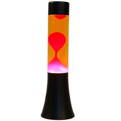Obrázok produktu pre Lávová lampa čierna/oranžová/červená, 30 cm
