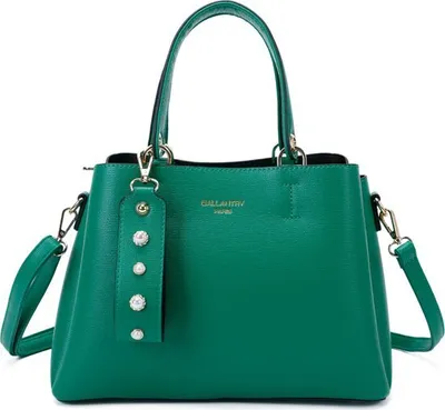 Produktbild von Gallantry Handtasche für Damen - Grüne Schultertasche mit verstellbarem Schulterriemen und Innenfächern