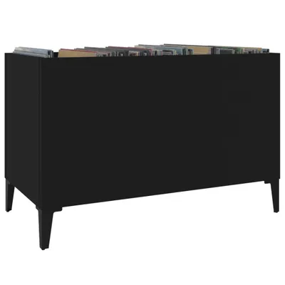 Produktbild von vidaXL Plattenschrank Schwarz 74,5x38x48 cm Holzwerkstoff