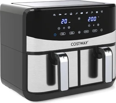 Obrázek produktu pro Dvouzónová horkovzdušná fritéza 10 v 1, objem 8 l, dotyková obrazovka