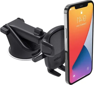 Immagine prodotto di Supporto per telefono Easy One Touch 5 per auto - Parabrezza, universale per iPhone e smartphone