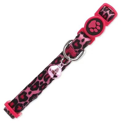 Zdjęcie produktu dla Obroża Active Cat nylon XS lampart różowa 1x19-31cm