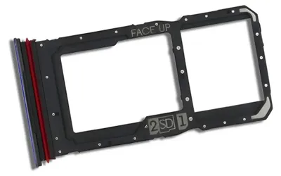 Produktbild von Ersatz Hybrid-SIM-Kartenhalter für Motorola Moto G86 5G, G86 Power 5G (XT2527-2, XT2527-7), Blau