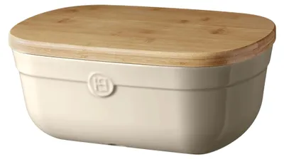 Produktbild von Brotbox aus mineralreichem Ton aus Bordeaux, kratzfest, spülmaschinengeeignet