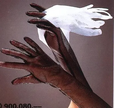 Produktbild von Ein Paar Weisse Netzhandschuhe Zubehör