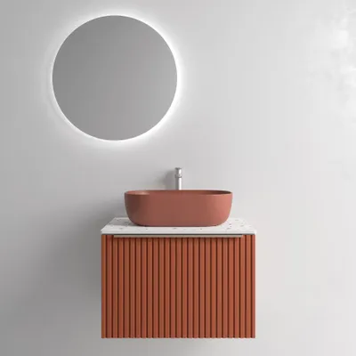 Immagine prodotto di Salgar BIBA 600 mobiletto 1 cassetto in metallo TERRACOTA 597 x 405 x 450 mm