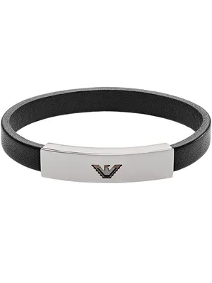 Produktbild von Emporio Armani EGS2474040 Herren Armband Edelstahl schwarz 20,5 cm