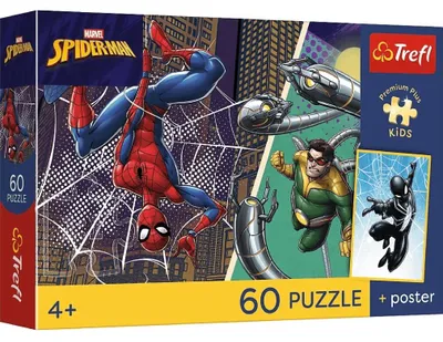 Produktbild von TREFL Puzzle Premium Plus Spiderman: Heroes fü r Kinder 60 dks