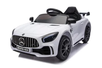 Produktbild von ES-Toys Kinder Elektroauto Mercedes GT R AMG, Zweisitzer, EVA-Reifen, 2x 35W schwarz