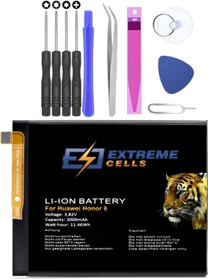 Produktbild von Extremecells Akku passend für Huawei P8 P9 2017 P10 P20 Lite Batterie Accu HB366481ECW