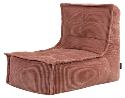 Image de Icon Dolce Cord : fauteuil-transat en forme de sac, rempli, couleur rose