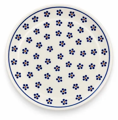 Produktbild von Bunzlauer Keramik Teller Ø19,5 cm – flacher Frühstücksteller, Essteller, Speiseteller, Kuchenteller im Nachbildung 225