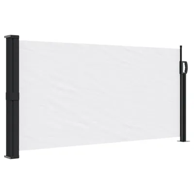 Image de vidaXL Marquise latérale extensible blanc 100x300 cm