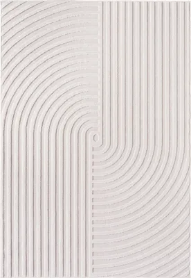Immagine prodotto di Carpetsale24 Tappeto Interno Esterno Impermeabile Effetto 3D Design Scandinavo Lavabile Resistente Soggiorno Terrazza, Dimensioni: 240x340 cm