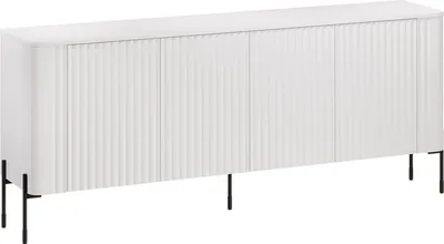 Immagine prodotto di Dmora Credenza Laion 39.6x190x80h cm Bianco, Apertura Battente 8 Vani