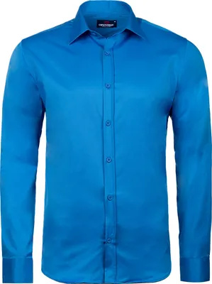 Produktbild von C&B Herren Hemd CH166 Saxe Blue - Regular Fit - Langarm S