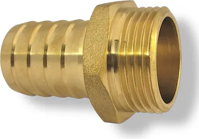 Produktbild von Schlauchstutzen Messing Außengewinde 1 1/4 Zoll - 25 mm Schlauchtülle (1" Schlauch)