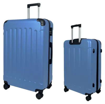 Productafbeelding van Harde ABS-Koffer Met 4 Wielen, Grijs/Blauw