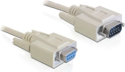 Produktbild von DeLOCK Sub-D9 5m, Beige, 5 m, Sub-D9, Sub-D9