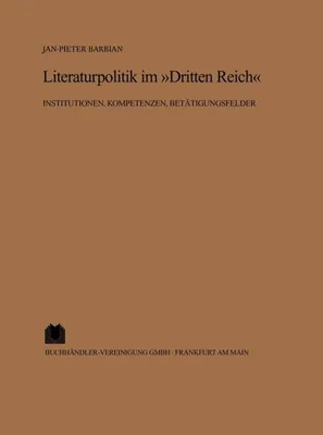 Produktbild von Literaturpolitik im "Dritten Reich"
