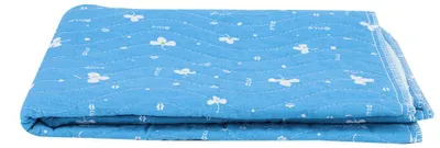 Produktbild von Wiederverwendbare, waschbare und wasserdichte Inkontinenzunterlage für Kinder und Erwachsene, blau