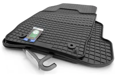 Image de Tapis de sol en caoutchouc pour Audi A1 & A1 Sportback (2010-2018) Tapis en caoutchouc Premium inodore, 4 pièces, anti-taches, résistant aux intempéries