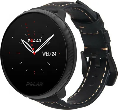Produktbild von Strap-it Polar Ignite 3 Lederarmband (Schwarz)