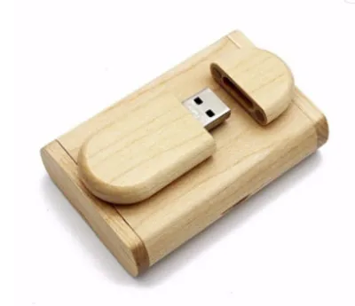 Obrázok produktu pre Sada: USB drevený ovál 3.0 16GB a drevený box, javor