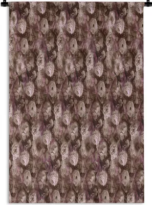 Produktbild von MuchoWow® Wandteppich Wandbehang Blumen - Rosen - Pastell 60x90 cm Tapisserie Dekoration Wandtuch - Foto-Teppich - Abwaschbar