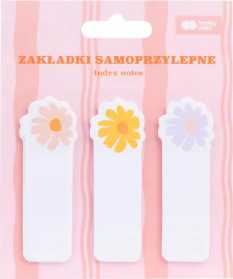 Immagine prodotto di Samoprzylepne zakładki Bloom kwiatki 3 sztuki